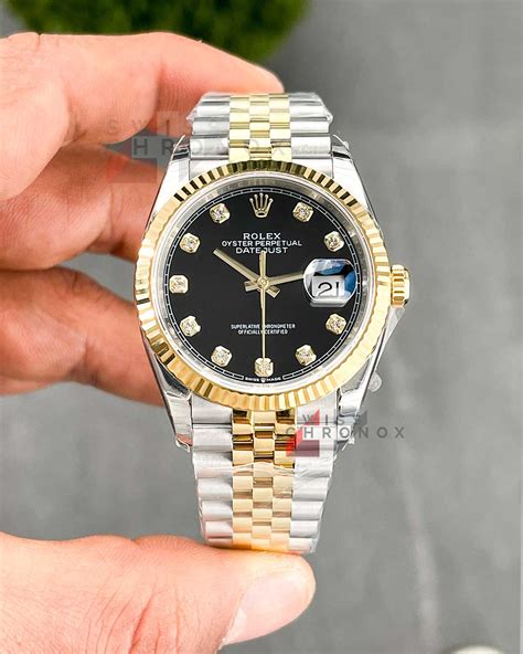 rolex datejust 36 with diamonds black face|rolex datejust 36 price.